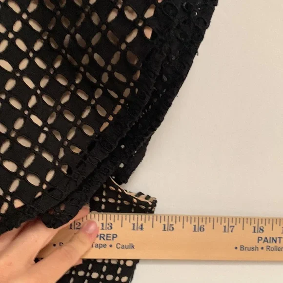 J. Crew dress lasercut one shoulder eyelet sheath dress 2p - Picture 4 of 6